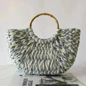Woman’s woven handbag
